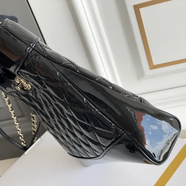 Chanel Patent Leather Black / White and Black Crossbody Bags - Image 5