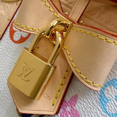 Louis Vuitton x Murakami Takashi Petite Valise Multicolor White Gold Hardware