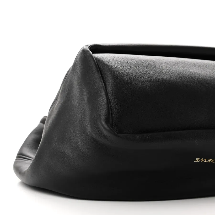 Loewe Squeeze Bag Mini Black Buttery Nappa Lambskin Leather Gold Hardware