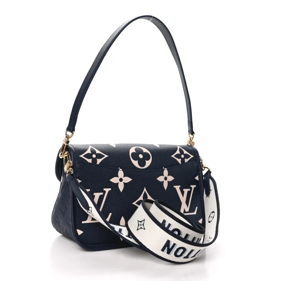 Louis Vuitton Diane PM Navy/Creme Giant Monogram Empreinte Leather