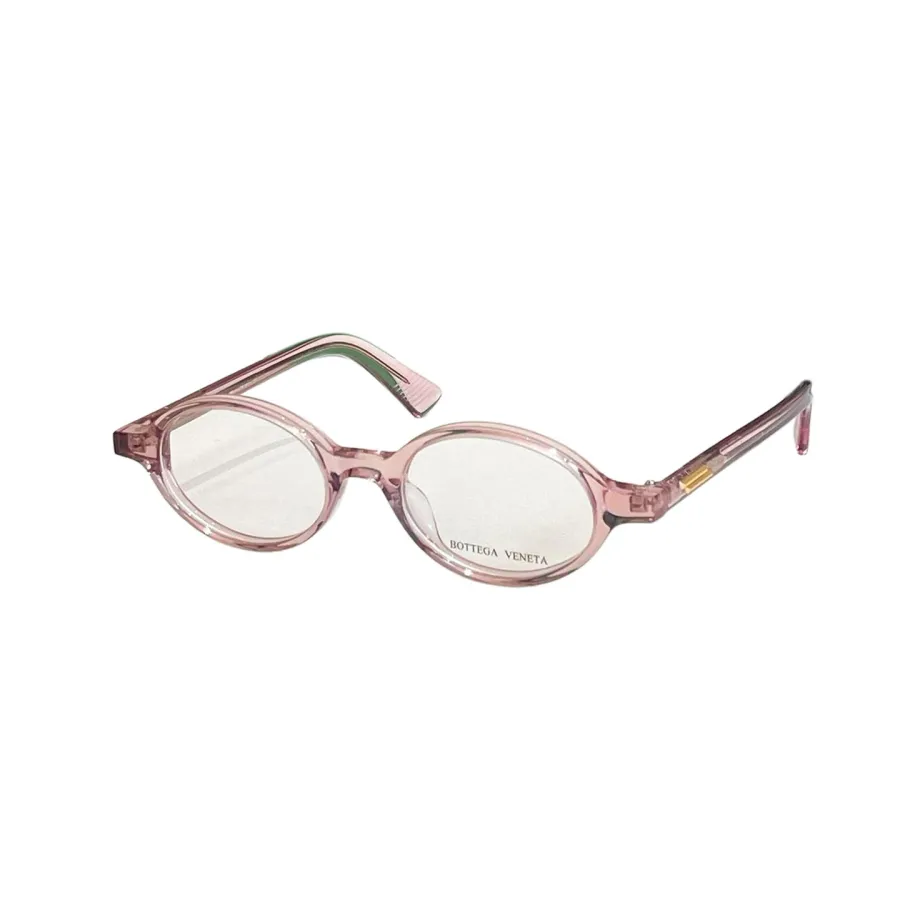 Bottega Veneta Oval glasses brown leopard/green leopard/black leopard/black/orange black/red/transparent black/transparent leopard/pink color Size 49口21-145