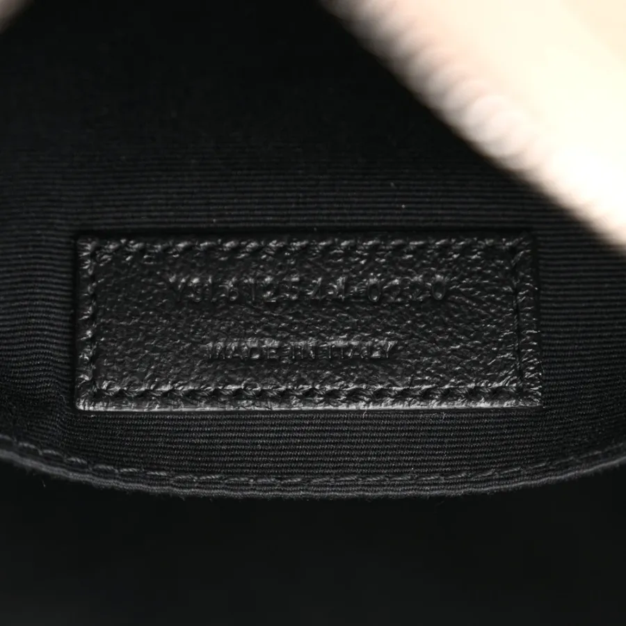 Saint Laurent Medium Lou Camera Bag Dark Beige Monogram Calfskin Matelasse Leather Ruthenium Hardware