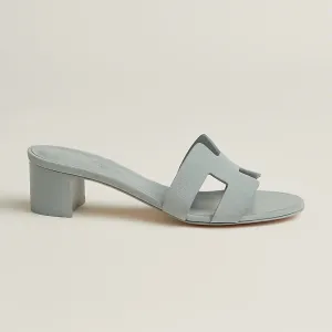 HERMES Oasis Slippers High-heeled slippers Blue High Heels Sandal
