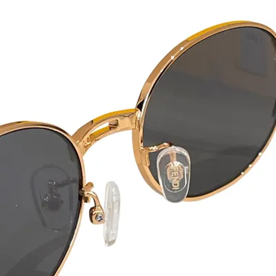 Fendi Oval glasses black gold/gun black/brown leopard/brown/eggplant/silver color Size 55口20-145