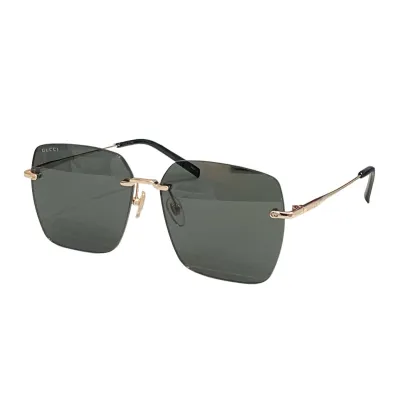 Gucci square frame glasses black/leopard brown/red color Size 60口15-145