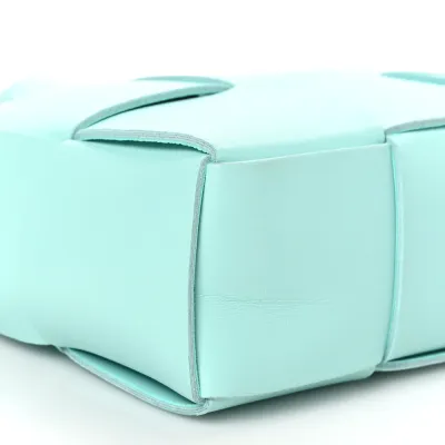 Bottega Veneta Maxi Intreccio Candy Arco Tote Celadon Lambskin Leather