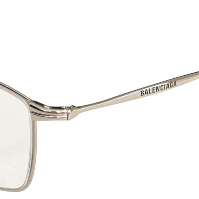 Balenciaga square frame glasses rose gold/gold/silver/transparent black/green gold/tawny gold/black/black silver color transparent lens Size 64口14-145