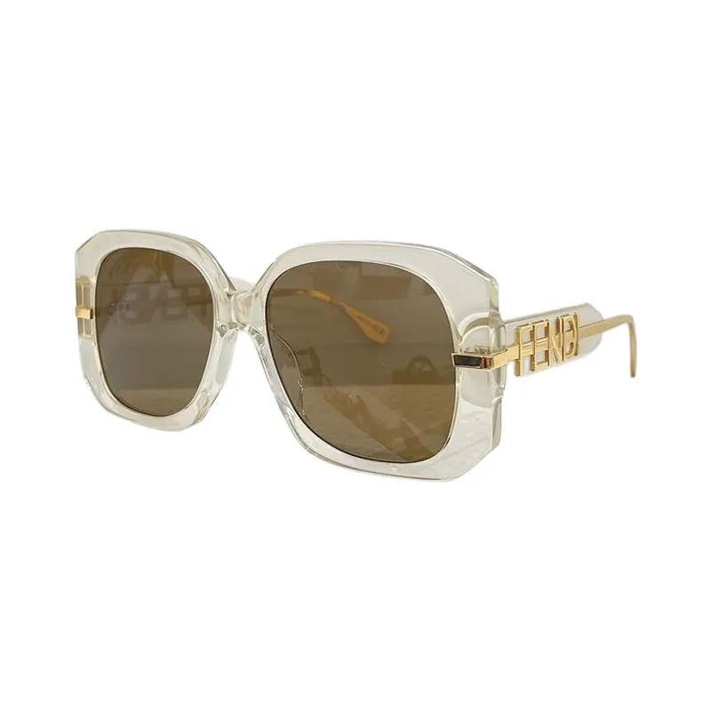 Fendi square frame glasses eggplant/tawny/transparent/black gold/red color Size 56口16-140