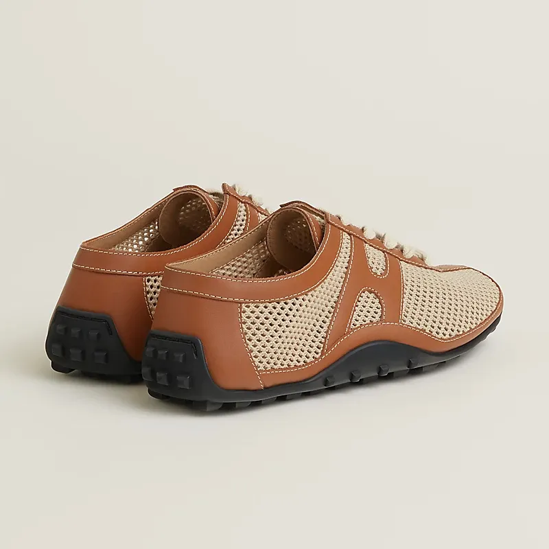 HERMES Kiga Sneakers Brown Sports Shoes