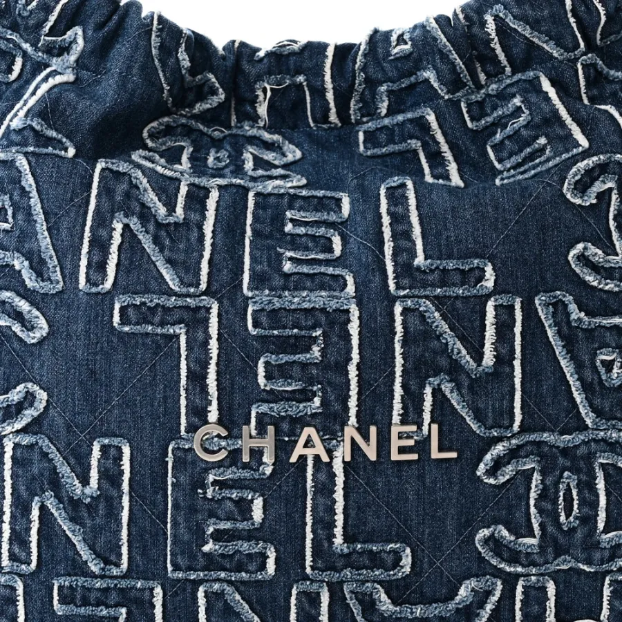 Chanel 22 Blue Denim Handbag – Luxury  Quality