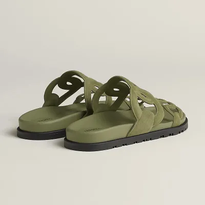 HERMES Extra Green Slippers