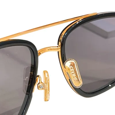 Celine glasses black gold/black/black silver/leopard/green black/blue green color Size 54口21-145