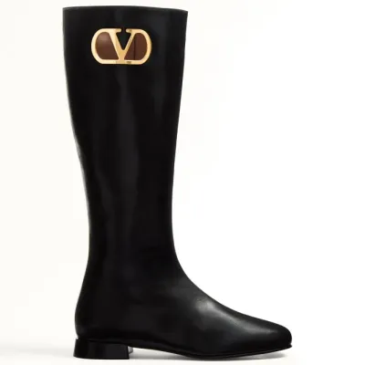 VALENTINO VLOGO SIGNATURE Sheepskin boots (heel 2 cm high)
