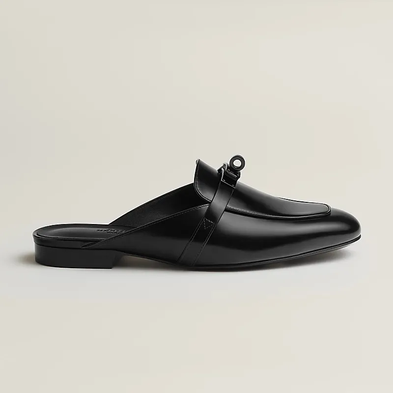 HERMES Oz Mule black Slippers