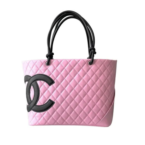 Chanel Pink / Milk tea color / White / Black Basket Tote Bags / Shoulder Bags