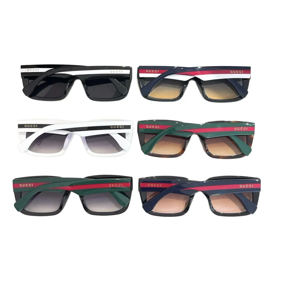 Gucci square frame glasses leopard green red/black green red/black white/black red/black red white color Size 55口20-145