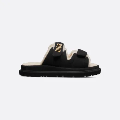 Dior black add pile Slippers