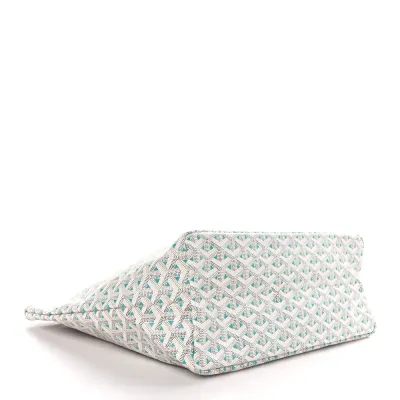 Goyard Saint Louis Claire Voie PM White Opaline Goyardine Canvas