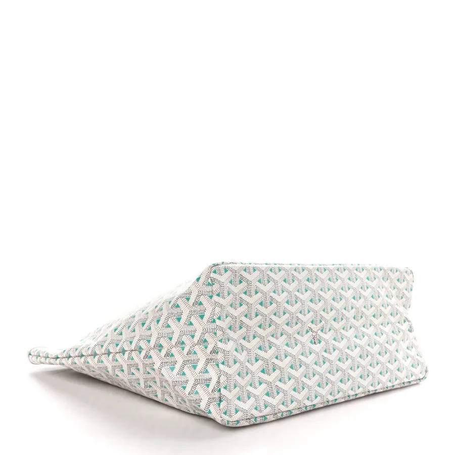 Goyard Saint Louis Claire Voie PM White Opaline Goyardine Canvas