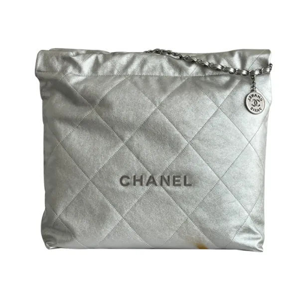 Chanel 22bags Silver / Grey Shoulder Bags