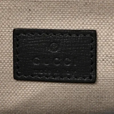 Gucci Small Web Horsebit 1955 Shoulder Bag Graphite Grey Azalea Calfskin Leather Gold Hardware