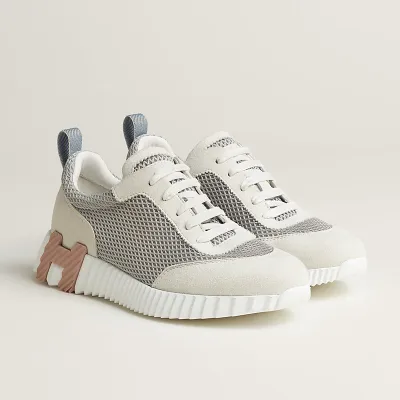 HERMES Grey Sneakers Bouncing Sports Shoes