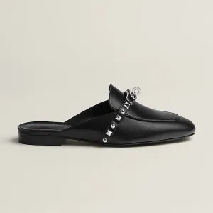 HERMES Oz Mule black Slippers