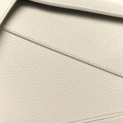 Loewe Puzzle Bag Small Soft White Soft Grained Calfskin Leather