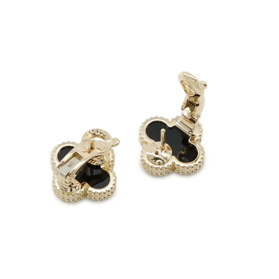 Van Cleef & Arpels Vintage Alhambra Earring Onyx