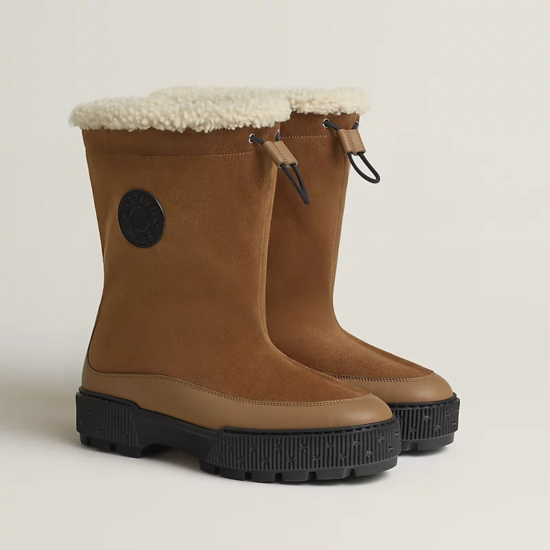 HERMES Journey Brown botas de tornozelo