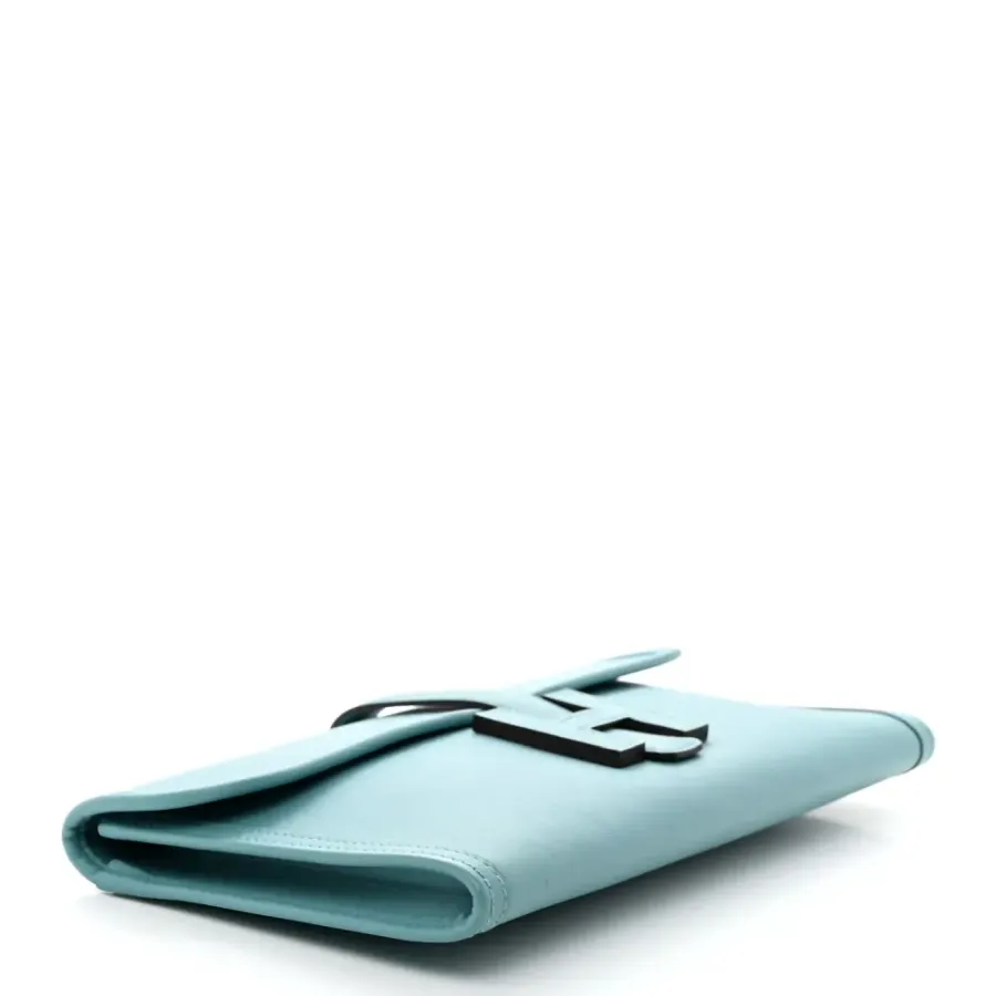 Hermès Jige Elan 29 Clutch Bleu Atoll Swift Leather