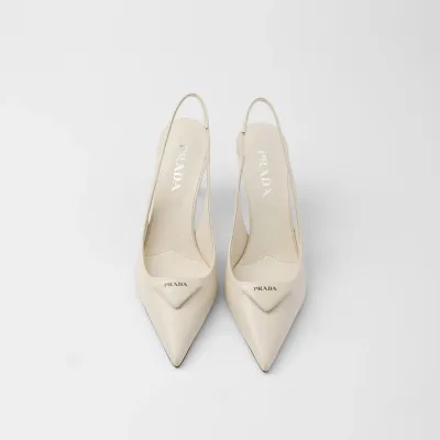 PRADA Saffiano white High Heels Shoes