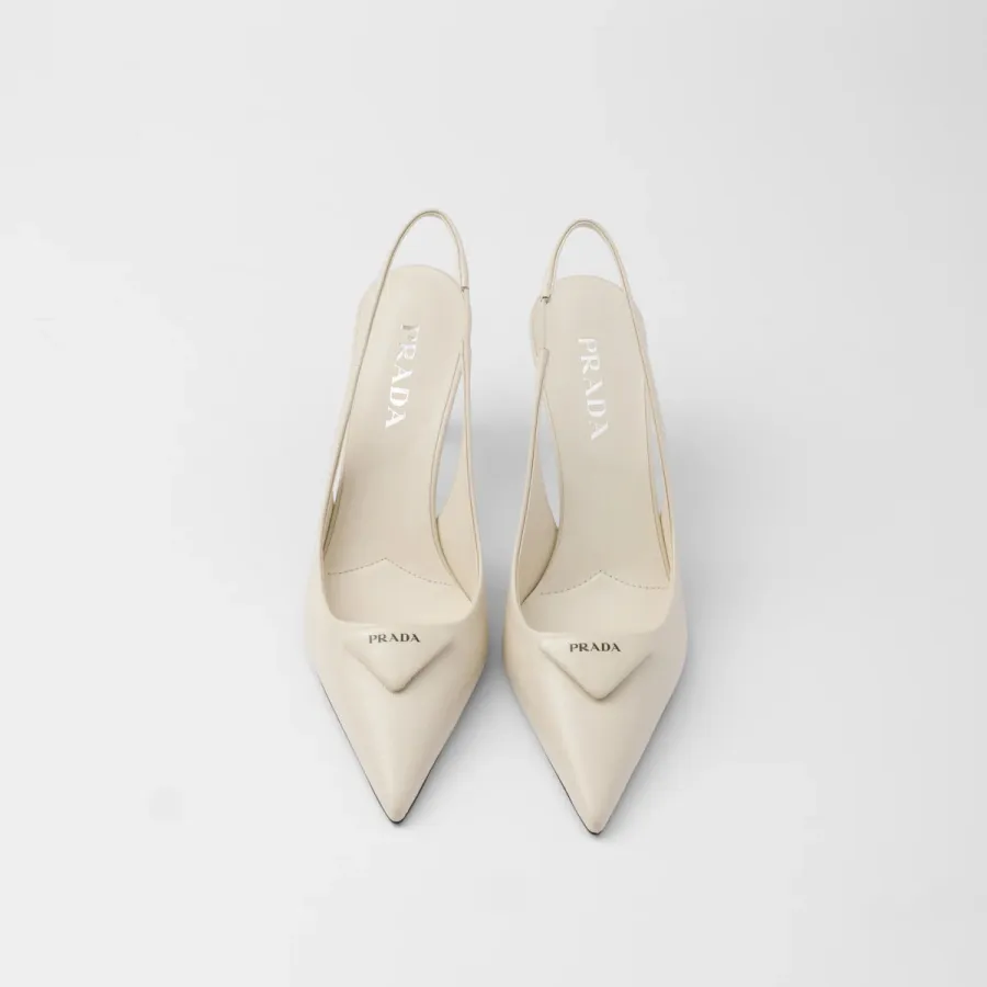 PRADA Saffiano white High Heels Shoes