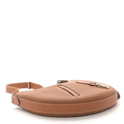 Hermès P’tit Arcon Brown Togo & Swift Leather Silver Hardware