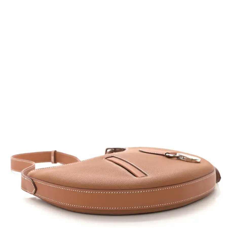 Hermès P’tit Arcon Brown Togo & Swift Leather Silver Hardware