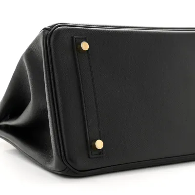 Hermès Birkin 30 Black Epsom Leather Gold Hardware