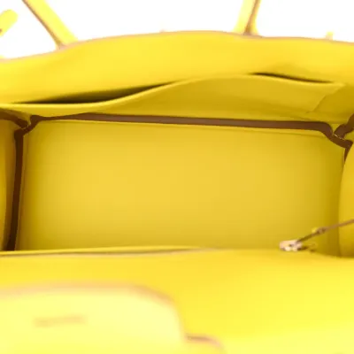 Hermès Birkin 25 Lime Swift Leather Palladium Hardware