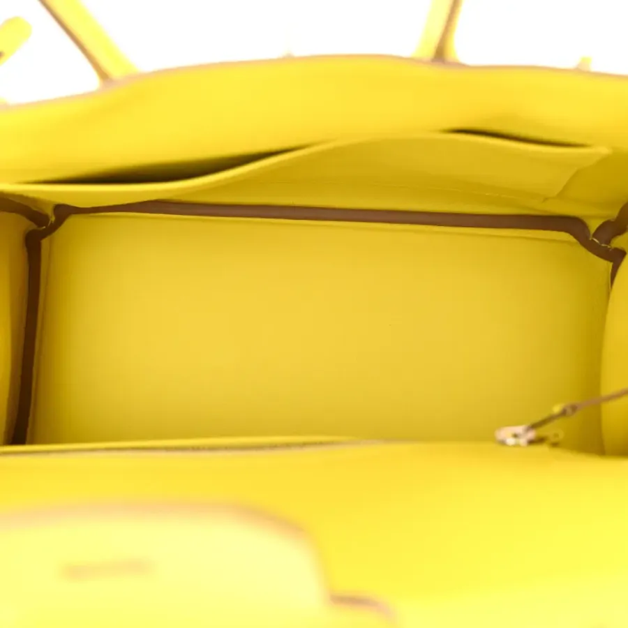 Hermès Birkin 25 Lime Swift Leather Palladium Hardware