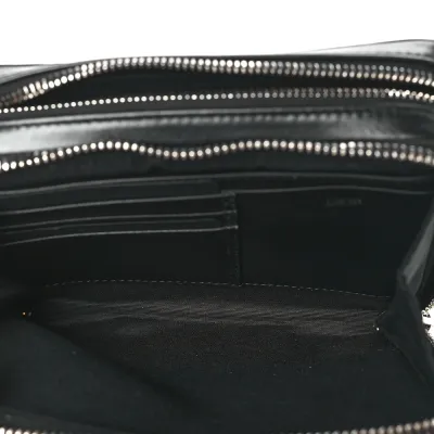 Dior Small Messenger Black Multicolor Galaxy Perforated Oblique Calfskin Leather Silver Hardware