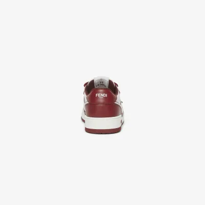 FENDI Burgundy leather low-top shoes Sneakers