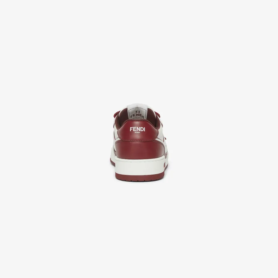 FENDI Burgundy leather low-top shoes Sneakers
