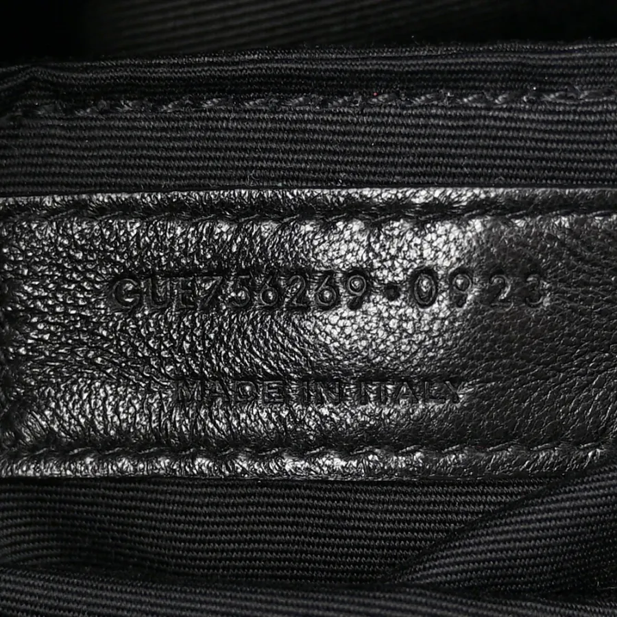 Saint Laurent Large Tote Black Wide Puffer Lambskin Leather