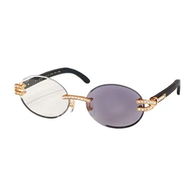 Cartier square frame glasses blue/black gold/purple gold/brown/red/purple silver/transparent purple/transparent brown color Size 58口15-135