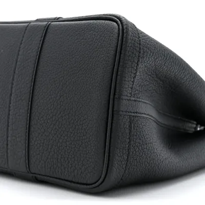 Hermès Garden Party 30 TPM Black Negonda Leather Palladium Silver Hardware