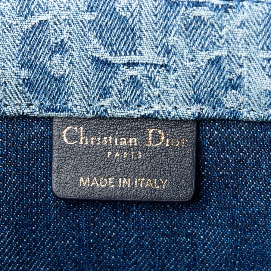 Dior Large Book Tote Blue Oblique Denim