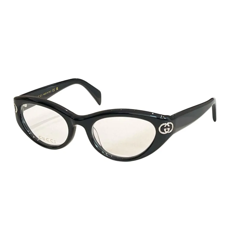 Gucci Cat Eye glasses white/red/black silver/blue/leopard color transparent lens Size 51口20-140