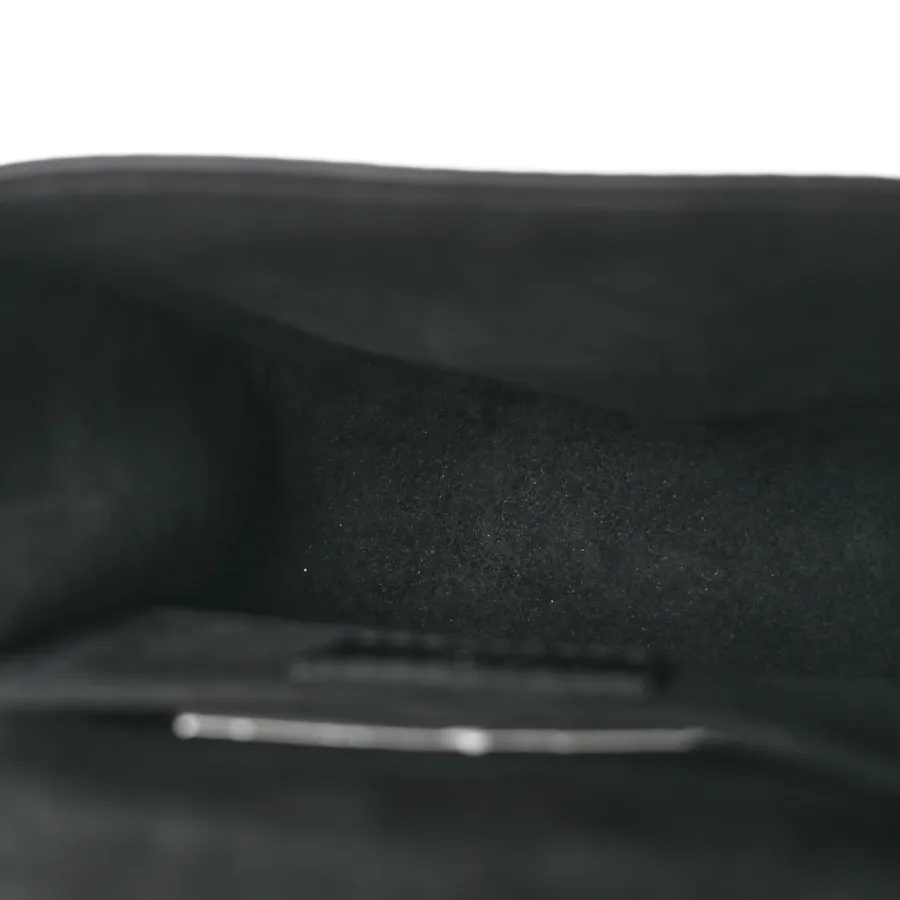 Louis Vuitton Print Camera Box PM Black Monogram Calfskin Leather Silver Hardware