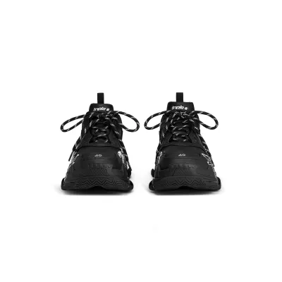 BALENCIAGA TRIPLE S DIY METAL Black Sneakers