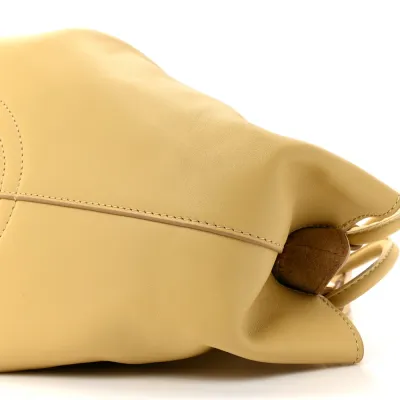 Loewe Paseo Bag Small Dark Butter Shiny Nappa Calfskin Leather