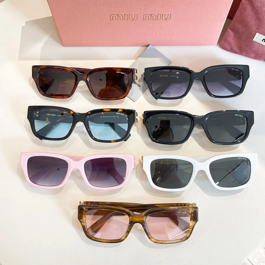 Miu Miu square frame glasses leopard brown/white/eggplant/black/pink/tawny/leopard blue color Size 55口19-140
